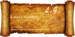 Laczi Gibárt névjegykártya